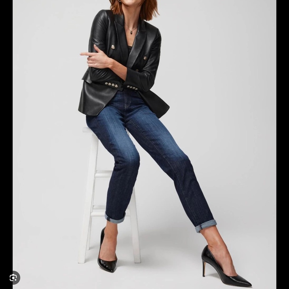 White House black market the girlfriend Dark Blue Ankle Jeans